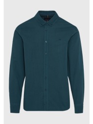 ανδρικό βαμβακερό πουκάμισο με κεντημένο logo - the essentials