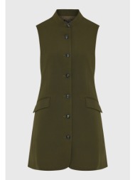 αμάνικο φόρεμα με κουμπιά