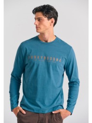 t-shirt με funky buddha τύπωμα στο στήθος