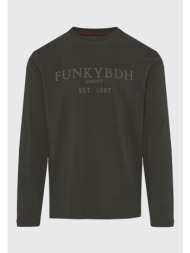 μακρυμάνικο t-shirt με funky buddha τύπωμα στο στήθος