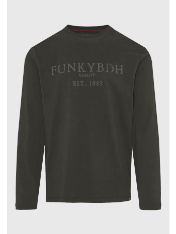 μακρυμάνικο t-shirt με funky buddha τύπωμα στο στήθος
