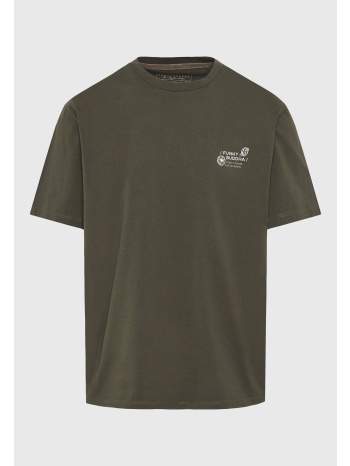 relaxed t-shirt με vintage τύπωμα στην πλάτη