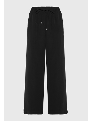wide leg παντελόνι με κορδόνι