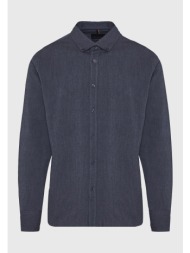 ανδρικό βαμβακερό πουκάμισο με κεντημένο logo - the essentials