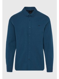 ανδρικό βαμβακερό πουκάμισο με κεντημένο logo - the essentials