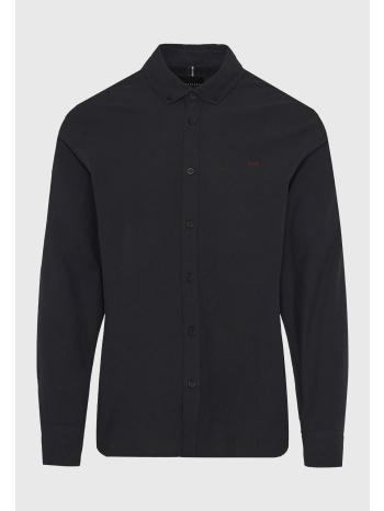 ανδρικό βαμβακερό πουκάμισο με κεντημένο logo - the