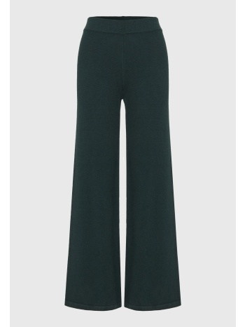 πλεκτό wide leg παντελόνι