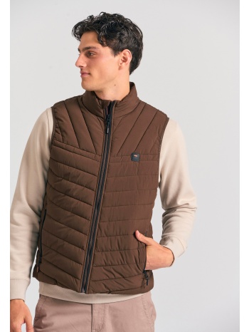 ανδρικό αμάνικο καπιτονέ μπουφάν