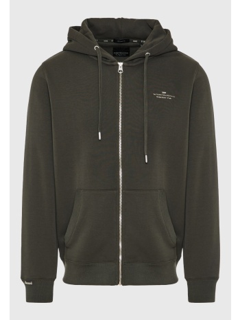 ανδρική φούτερ ζακέτα με κουκούλα- the essentials