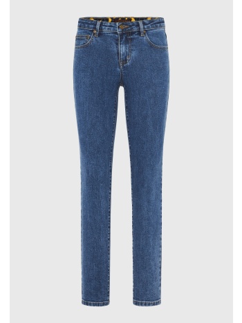 skinny fit ψηλόμεσο τζιν παντελόνι