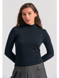 πλεκτη rib μπλούζα ...