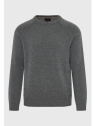 ανδρικό πουλόβερ με στρογγυλή λαιμόκοψη