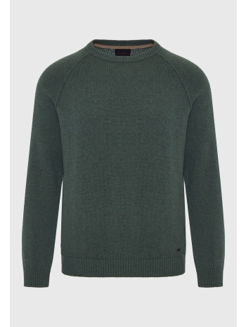 ανδρικό πουλόβερ με στρογγυλή λαιμόκοψη