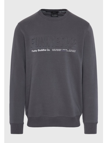 ανδρικό φούτερ λαιμόκοψη με τυπωμένο logo