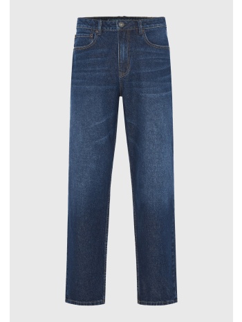 loose fit τζιν παντελόνι με washed effects