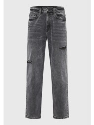 loose fit τζιν παντελόνι με washed effects