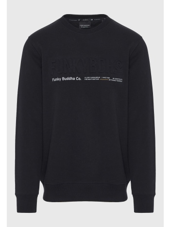 ανδρικό φούτερ λαιμόκοψη με τυπωμένο logo