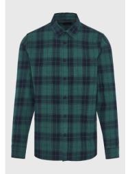 ανδρικό καρό πουκάμισο με τσέπη στο στήθος