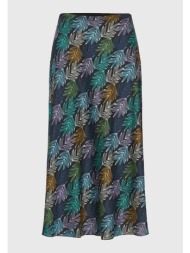 midi φούστα με tropical print