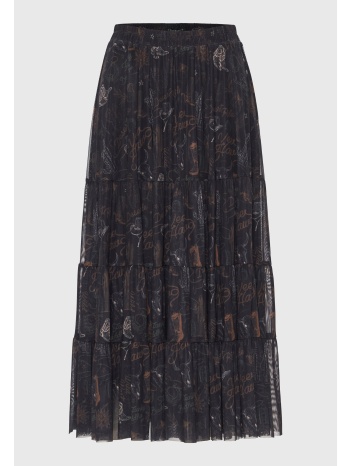 midi φούστα με βολάν