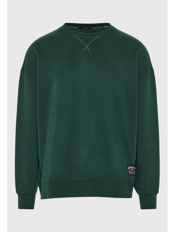 ανδρικό μονόχρωμο φούτερ με λαιμόκοψη