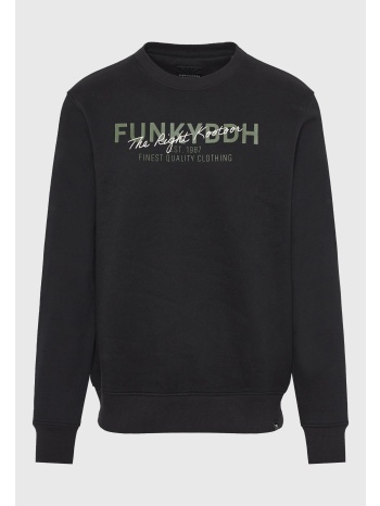 ανδρικό φούτερ λαιμόκοψη με τυπωμένο logo