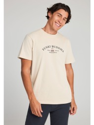 t-shirt με text logo τύπωμα στο στήθος