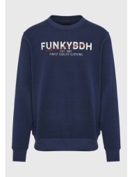 ανδρικό φούτερ λαιμόκοψη με τυπωμένο logo