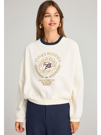 γυναικείο φούτερ με preppy λογότυπο