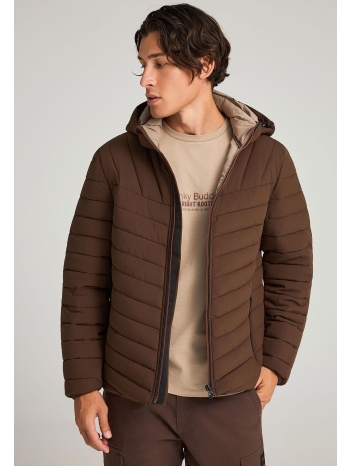 ανδρικό casual μπουφάν με καπιτονέ επένδυση