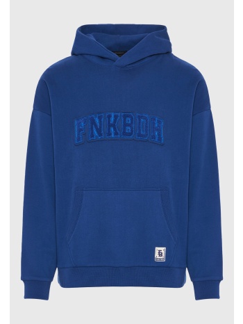 φούτερ με κουκούλα και τύπωμα στο στήθος