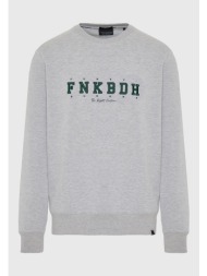 relaxed fit φούτερ με κέντημα στο στήθος