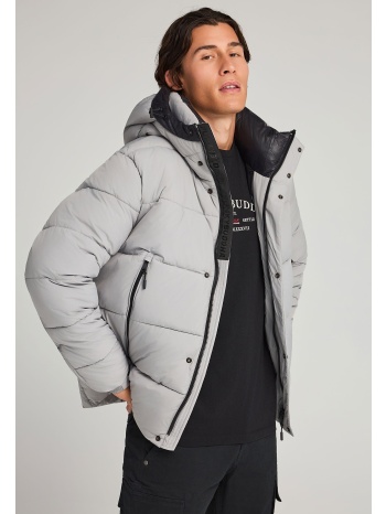 ανδρικό puffer μπουφάν με κουκούλα