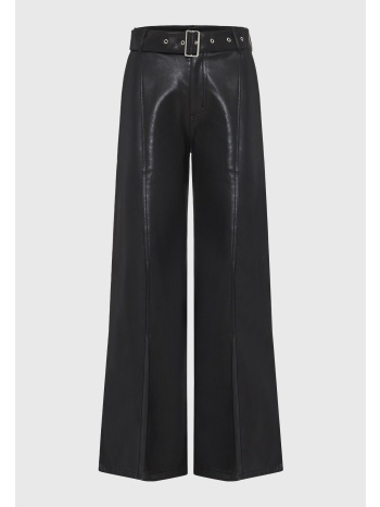γυναικείο wide leg παντελόνι από οικολογικό δέρμα (pu)