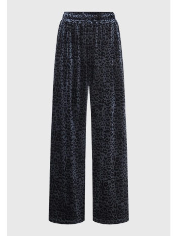 βελουτε παντελόνι φόρμας με animal print