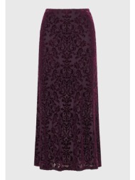 maxi embroidery φούστα σε ίσια γραμμή