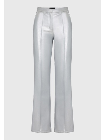 straight fit παντελόνι απο οικολογικό δέρμα (pu)