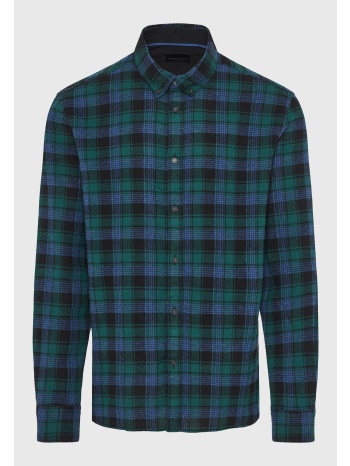 ανδρικό καρό πουκάμισο με button-down γιακά