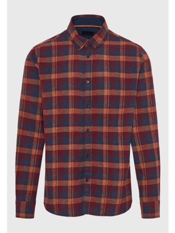 ανδρικό καρό πουκάμισο με button-down γιακά