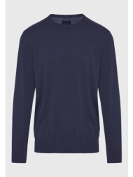 regular fit πλεκτή μπλούζα σε μελανζέ πλέξη