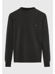 μακρυμάνικη μπλούζα με τσέπη στο στήθος