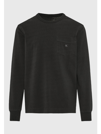 μακρυμάνικη μπλούζα με τσέπη στο στήθος