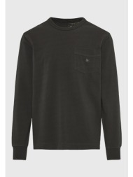 μακρυμάνικη μπλούζα με τσέπη στο στήθος