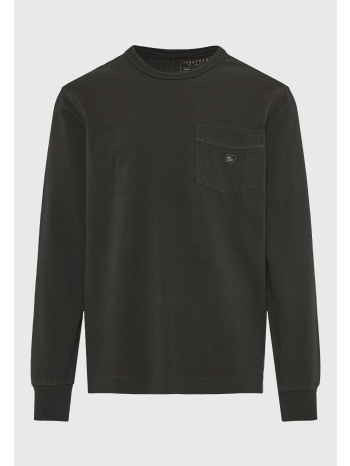 μακρυμάνικη μπλούζα με τσέπη στο στήθος