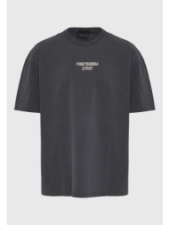 oversized t-shirt με τύπωμα στο στήθος