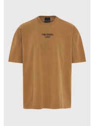 oversized t-shirt με τύπωμα στο στήθος