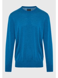 regular fit πλεκτή μπλούζα σε μελανζέ πλέξη