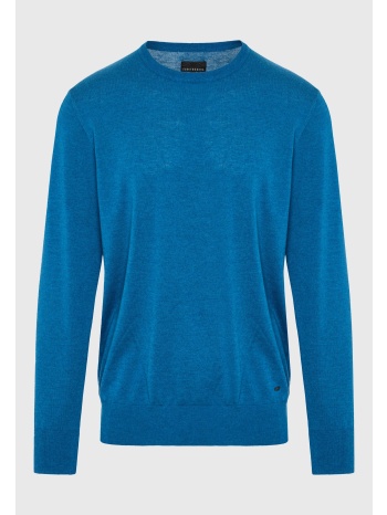 regular fit πλεκτή μπλούζα σε μελανζέ πλέξη