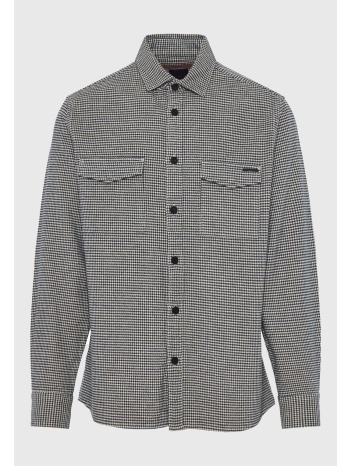 ανδρικό overshirt βαμβακερό καρό πουκάμισο