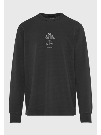 μακρυμάνικο t-shirt με τύπωμα στο στήθος